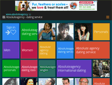 Tablet Screenshot of absoluteagency.dating.lt